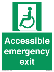 Accessible emergency exit (left)